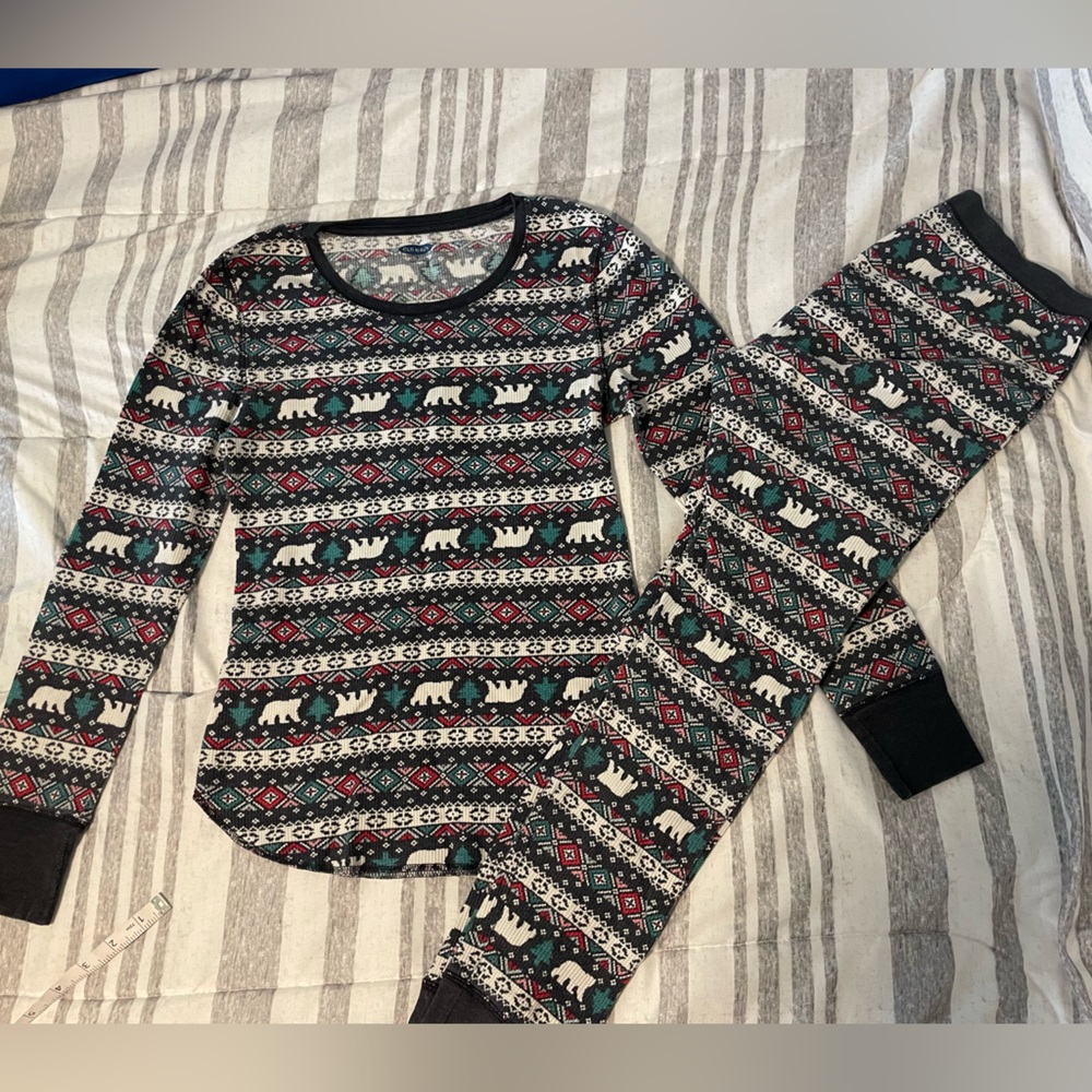 Old Navy ladies M waffle pajama set